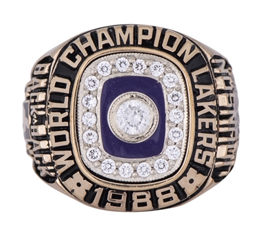1988 Los Angeles Lakers NBA Championship Salesman Sample Ring (Johnson)